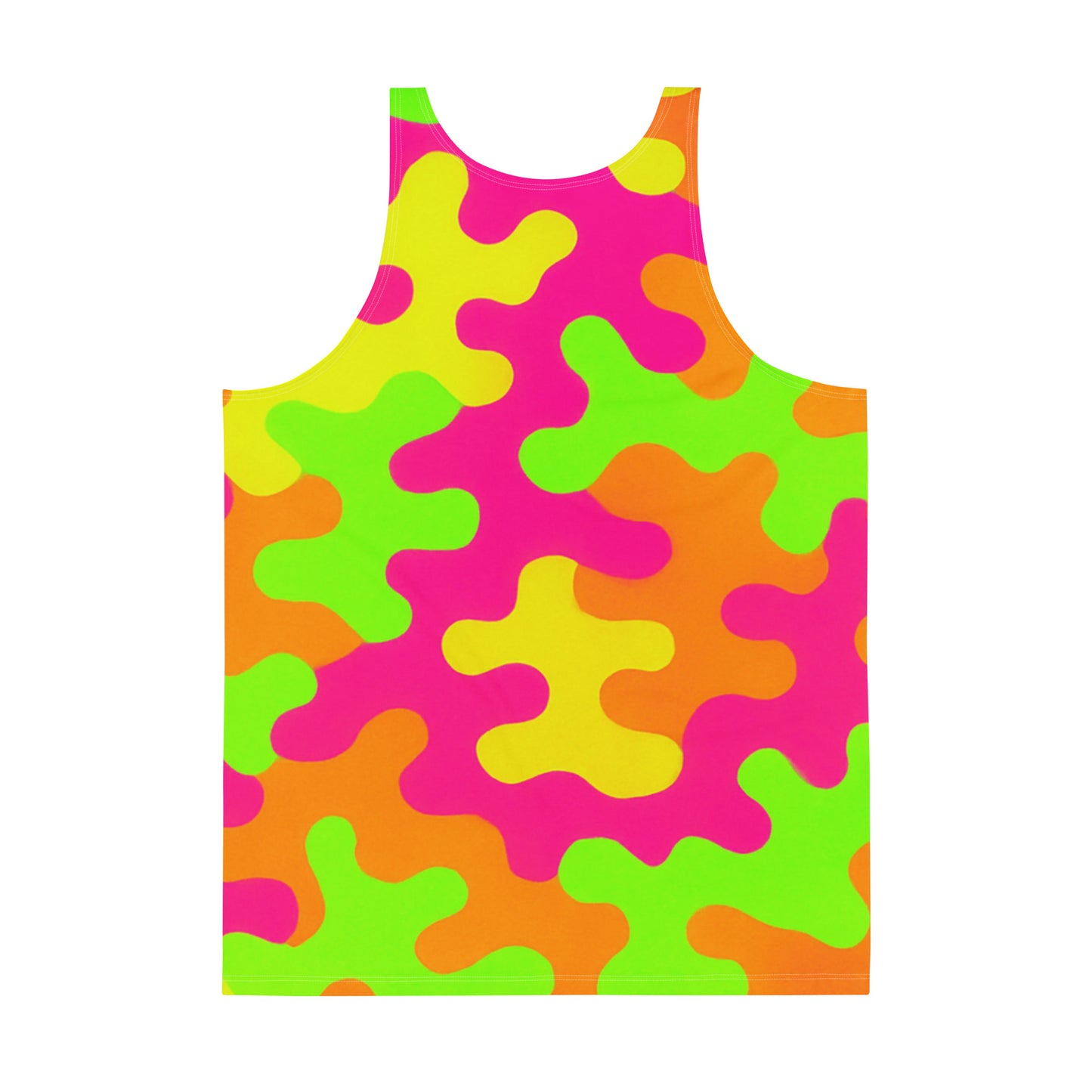 Neon Storm Camo Unisex Tank Top