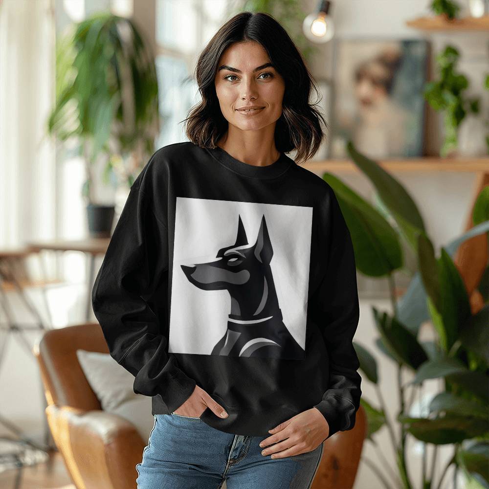 Dobermen's Crewneck Sweatshirt Front Print