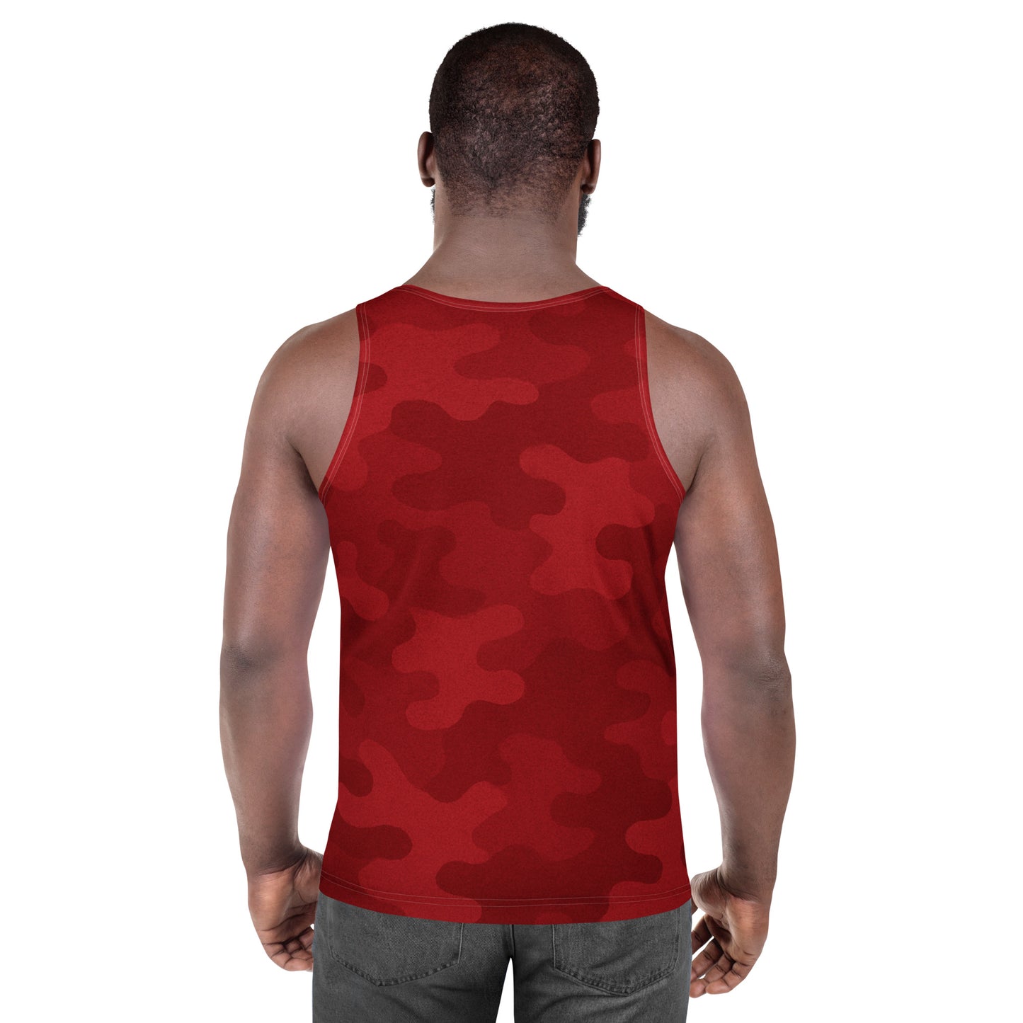Red Cherry Camo Unisex Tank Top
