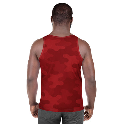 Red Cherry Camo Unisex Tank Top