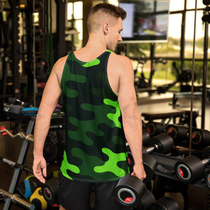Venmo Green Camo Unisex Tank Top