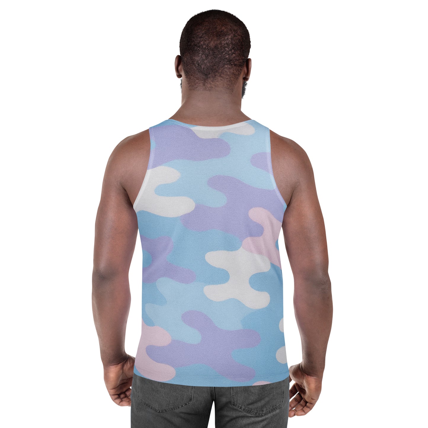 Sky Pastel Camo Unisex Tank Top