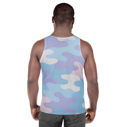 Sky Pastel Camo Unisex Tank Top