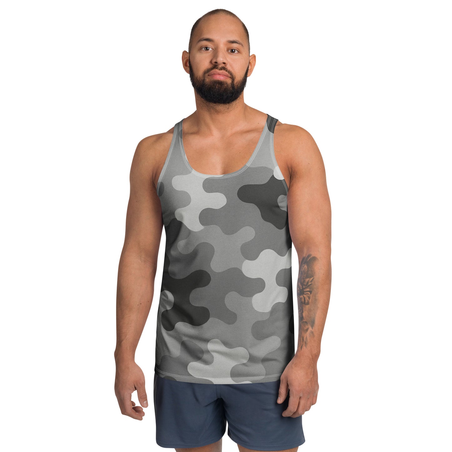 Gray Ash Camo Unisex Tank Top