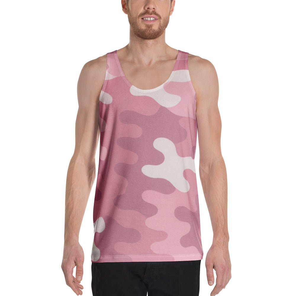 Pink Bloom Camo Unisex Tank Top