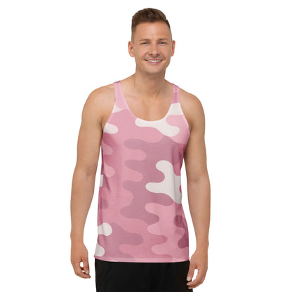 Pink Bloom Camo Unisex Tank Top