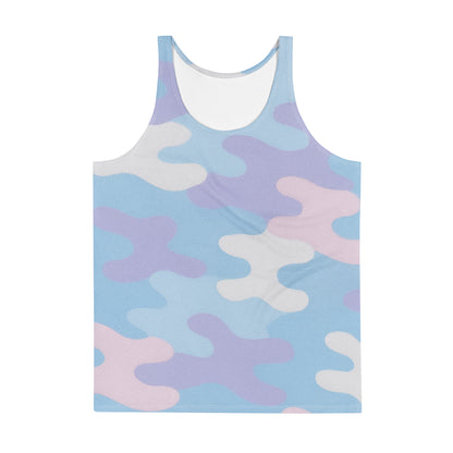 Sky Pastel Camo Unisex Tank Top