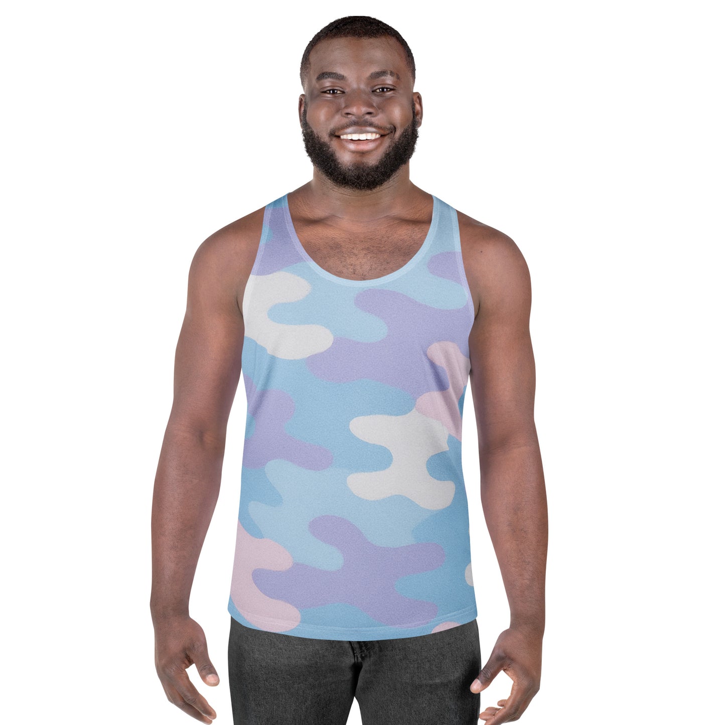 Sky Pastel Camo Unisex Tank Top