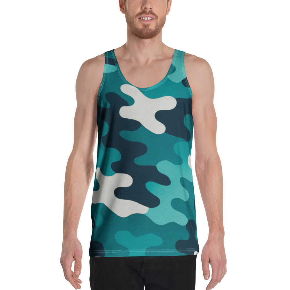 Aqua Shock Camo Unisex Tank Top