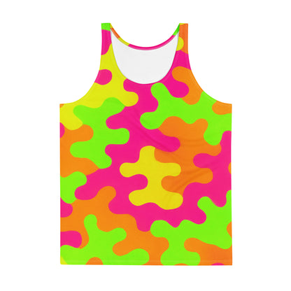 Neon Storm Camo Unisex Tank Top