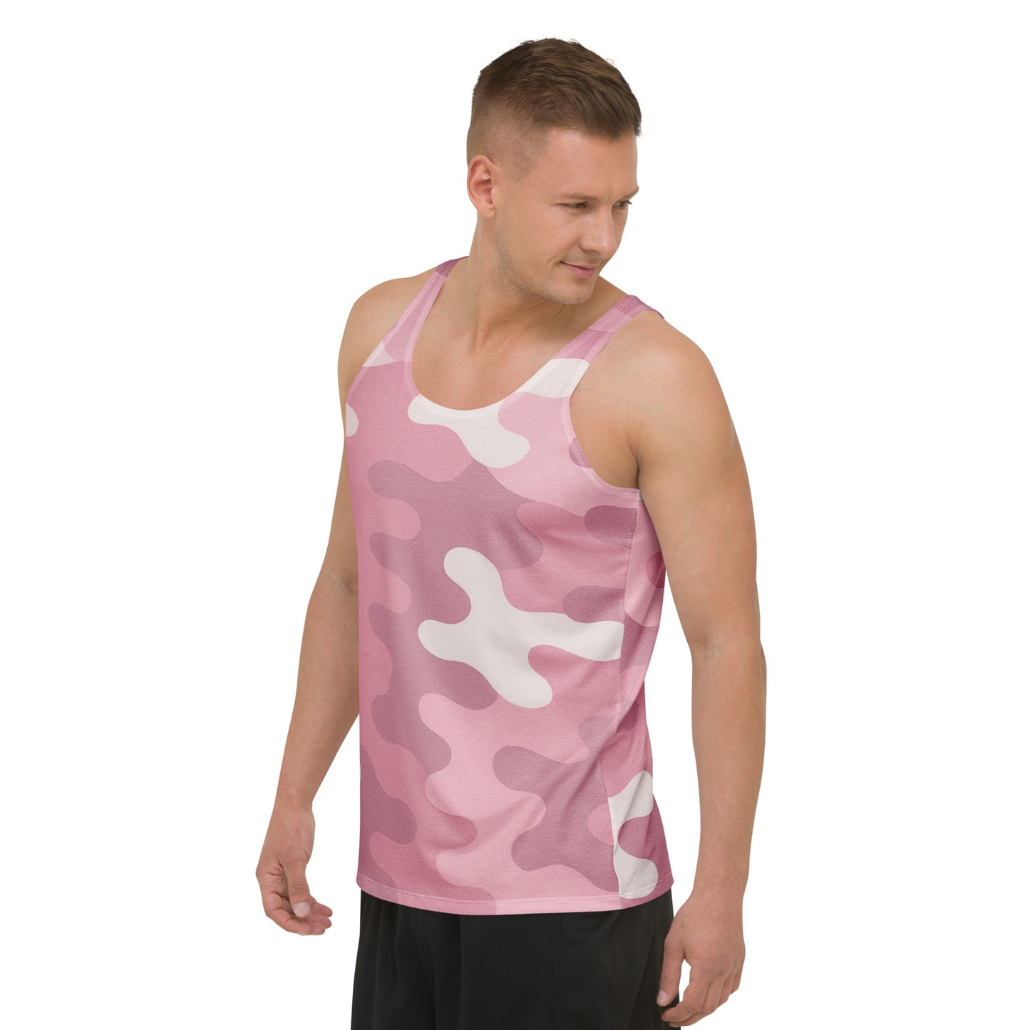Pink Bloom Camo Unisex Tank Top