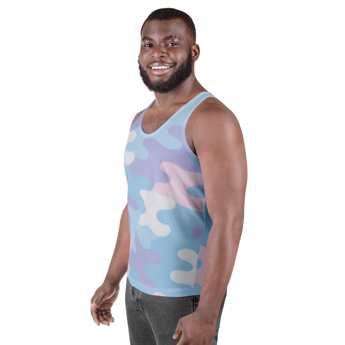 Sky Pastel Camo Unisex Tank Top