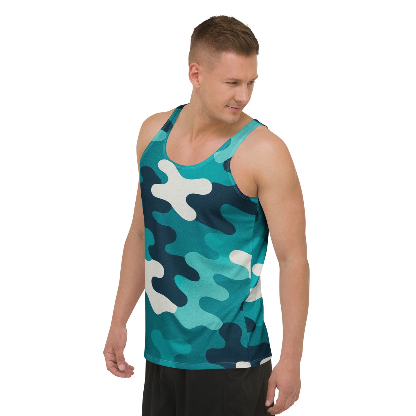 Aqua Shock Camo Unisex Tank Top