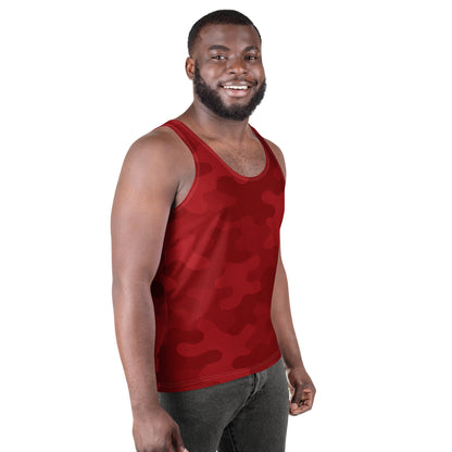 Red Cherry Camo Unisex Tank Top