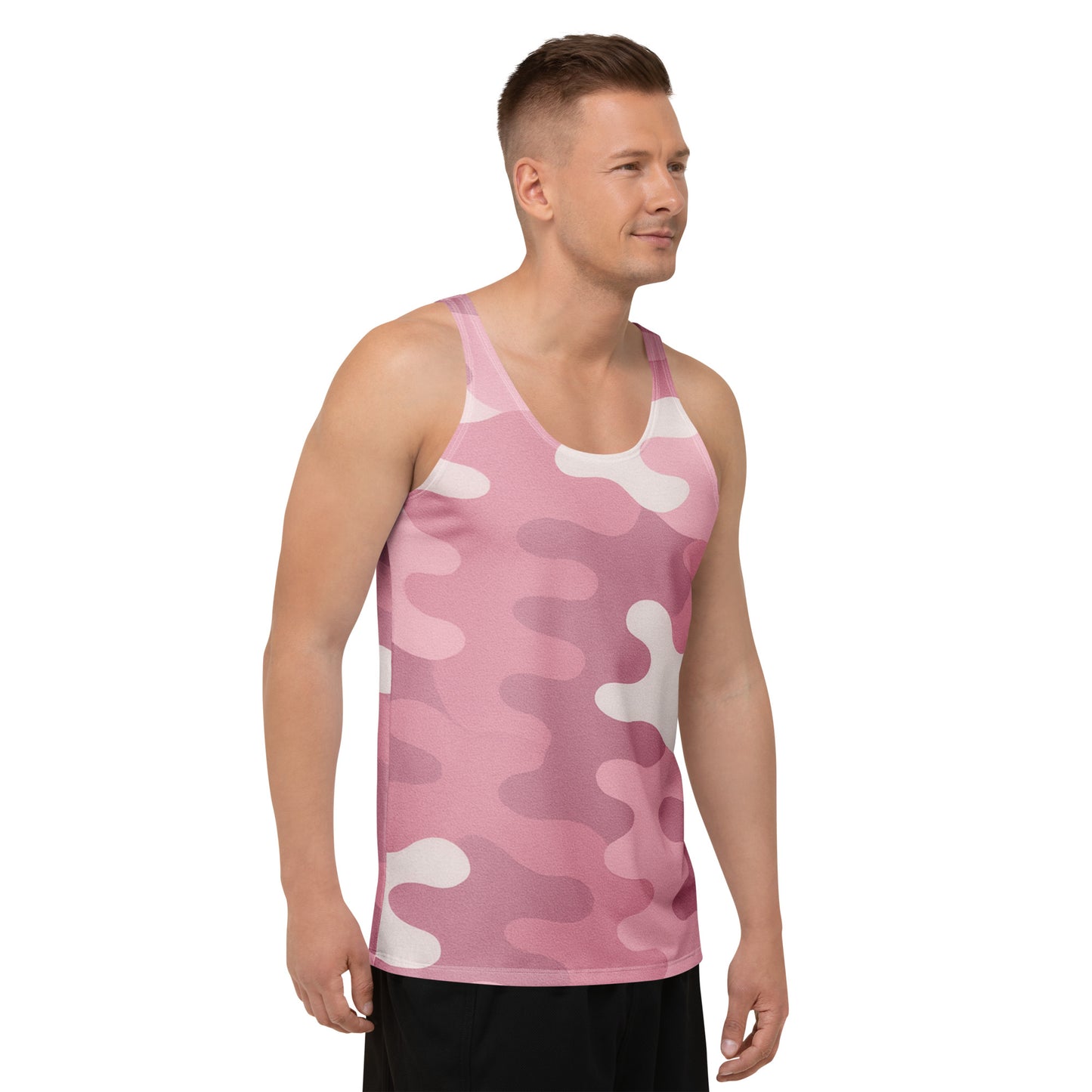 Pink Bloom Camo Unisex Tank Top
