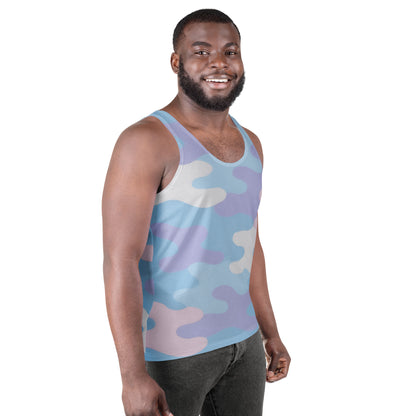 Sky Pastel Camo Unisex Tank Top