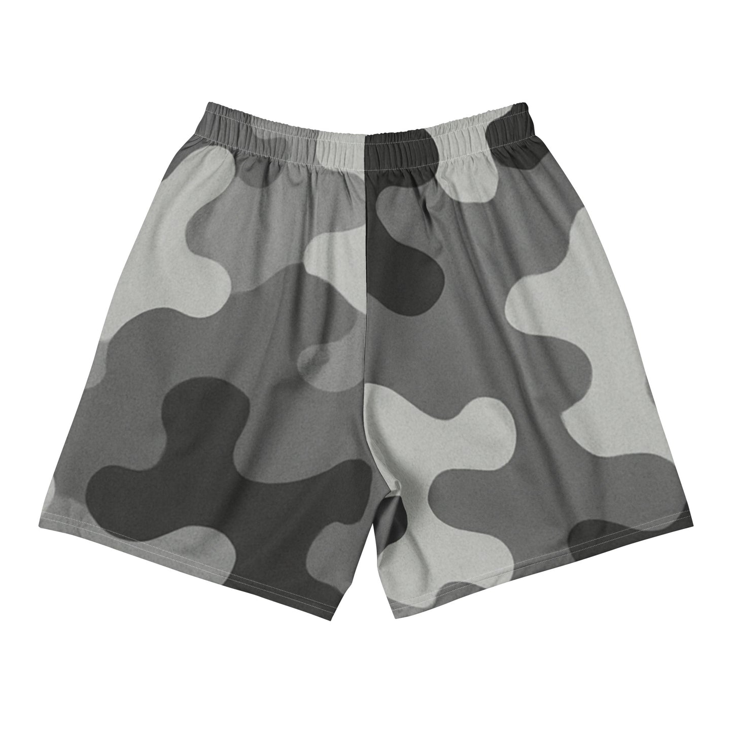 Gray Ash Camo All-Over Print Unisex Athletic Long Shorts