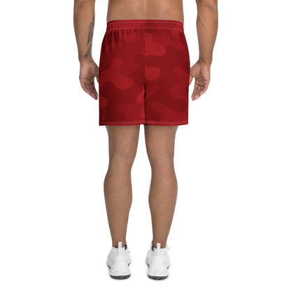 Red Cherry Camo All-Over Print Unisex Athletic Long Shorts
