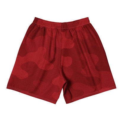 Red Cherry Camo All-Over Print Unisex Athletic Long Shorts