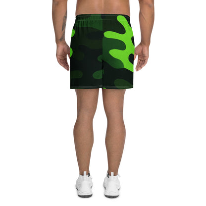 Venmo Green Camo All-Over Print Unisex Athletic Long Shorts