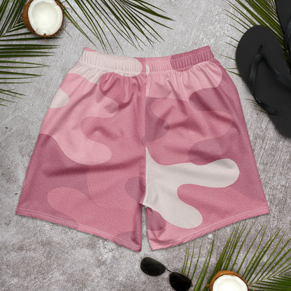 Pink Bloom Camo All-Over Print Unisex Athletic Long Shorts