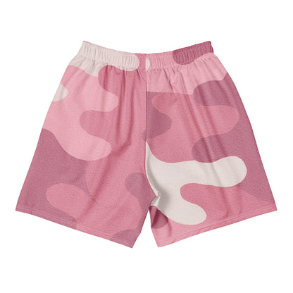 Pink Bloom Camo All-Over Print Unisex Athletic Long Shorts