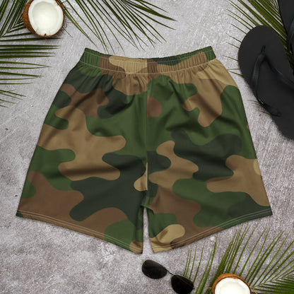 Woodland Style Camo All-Over Print Unisex Athletic Long Shorts