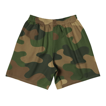 Woodland Style Camo All-Over Print Unisex Athletic Long Shorts