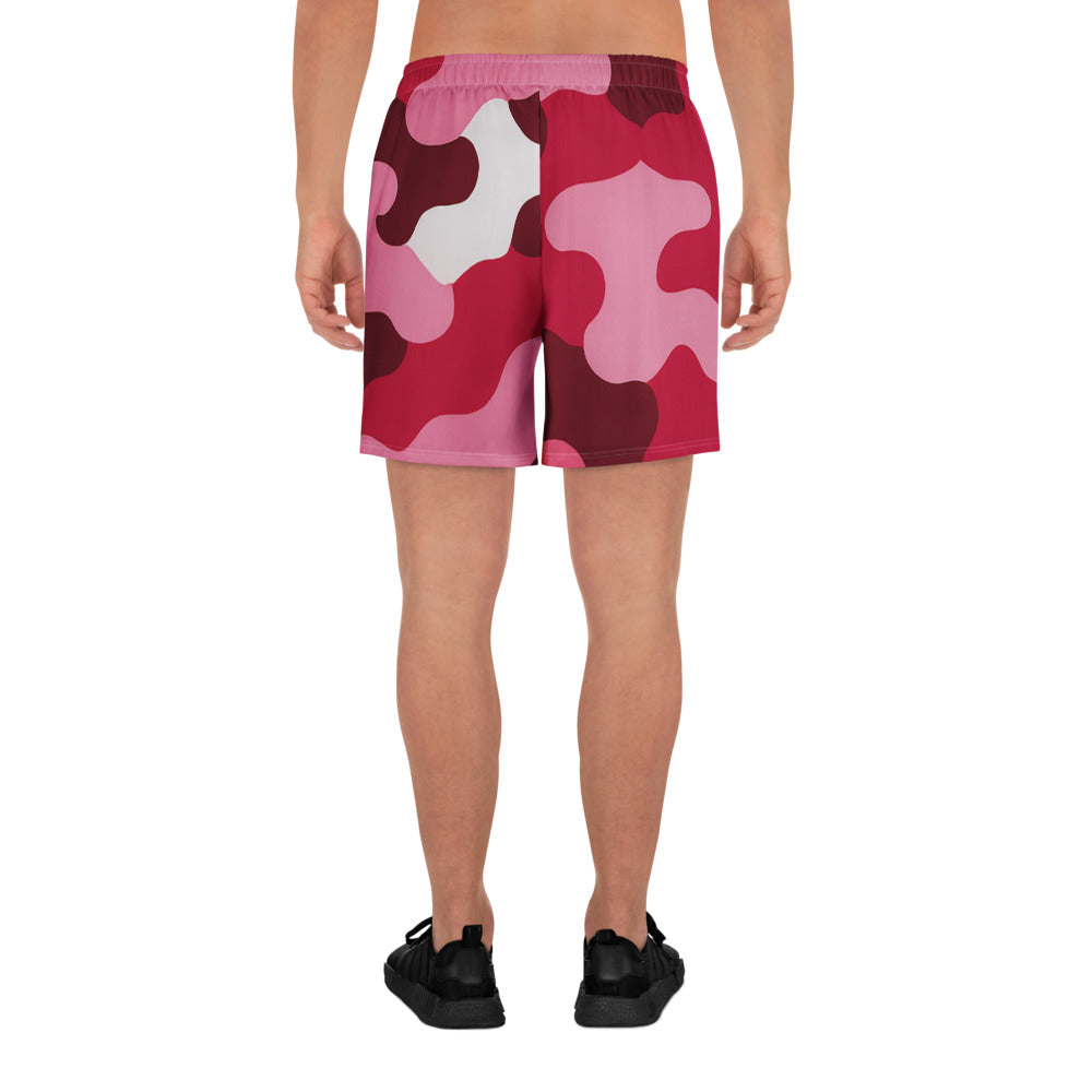 Rose Camo All-Over Print Unisex Athletic Long Shorts