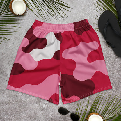 Rose Camo All-Over Print Unisex Athletic Long Shorts