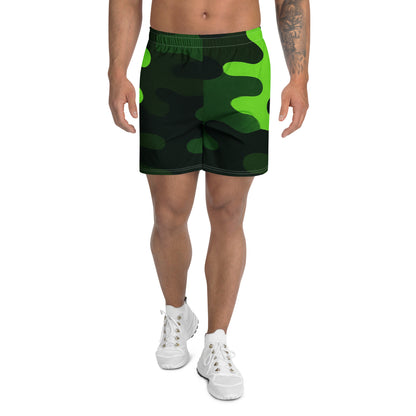 Venmo Green Camo All-Over Print Unisex Athletic Long Shorts