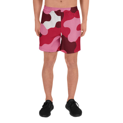 Rose Camo All-Over Print Unisex Athletic Long Shorts