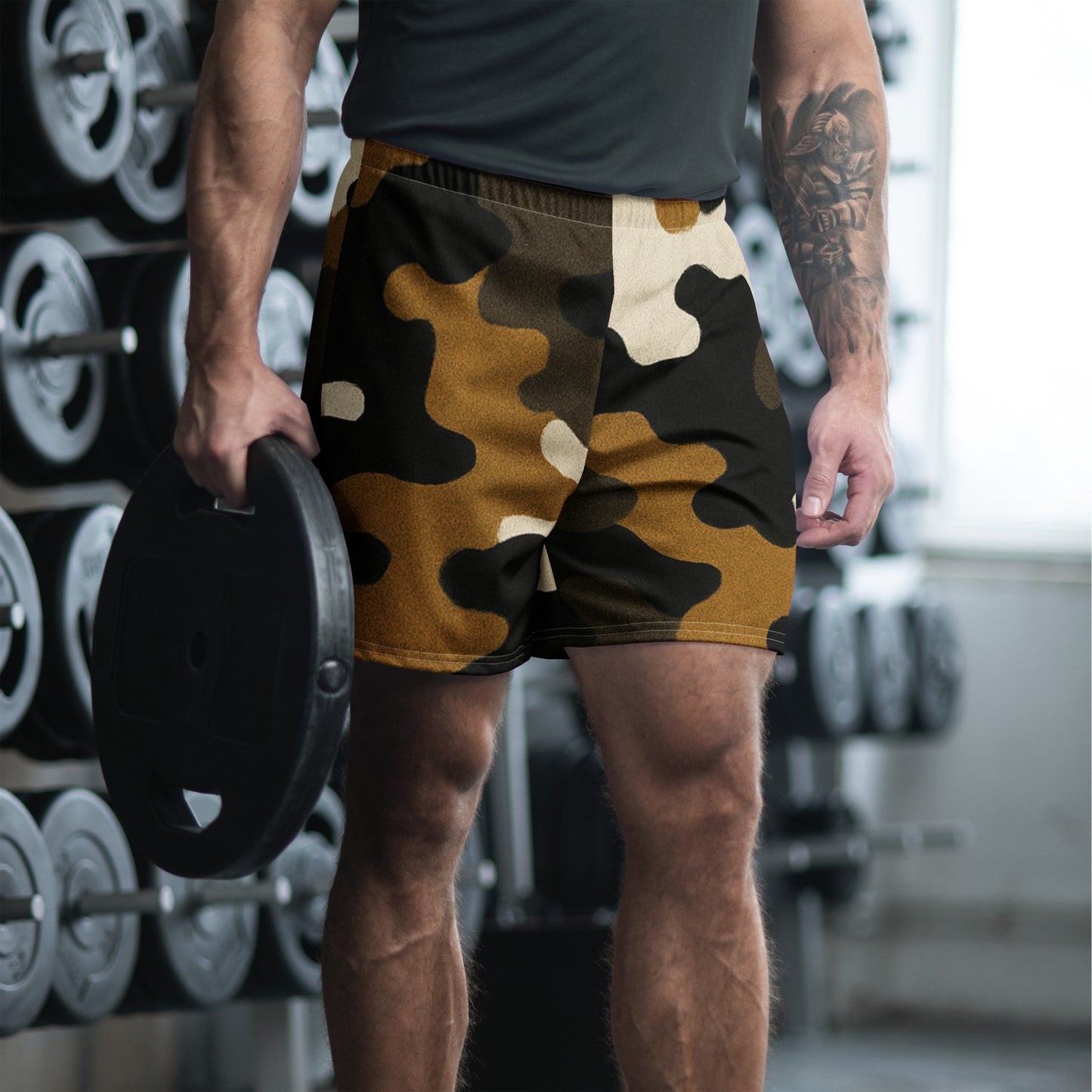 Dobermen's Classic Camo All-Over Print Unisex Athletic Long Shorts