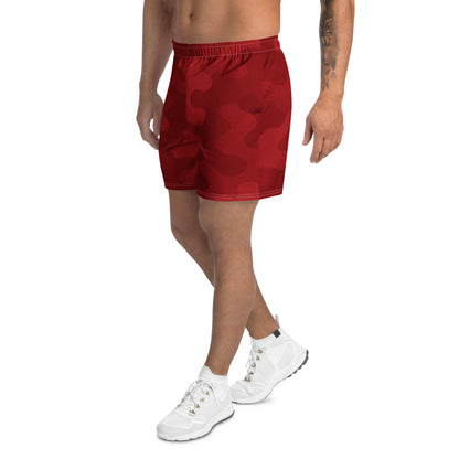 Red Cherry Camo All-Over Print Unisex Athletic Long Shorts