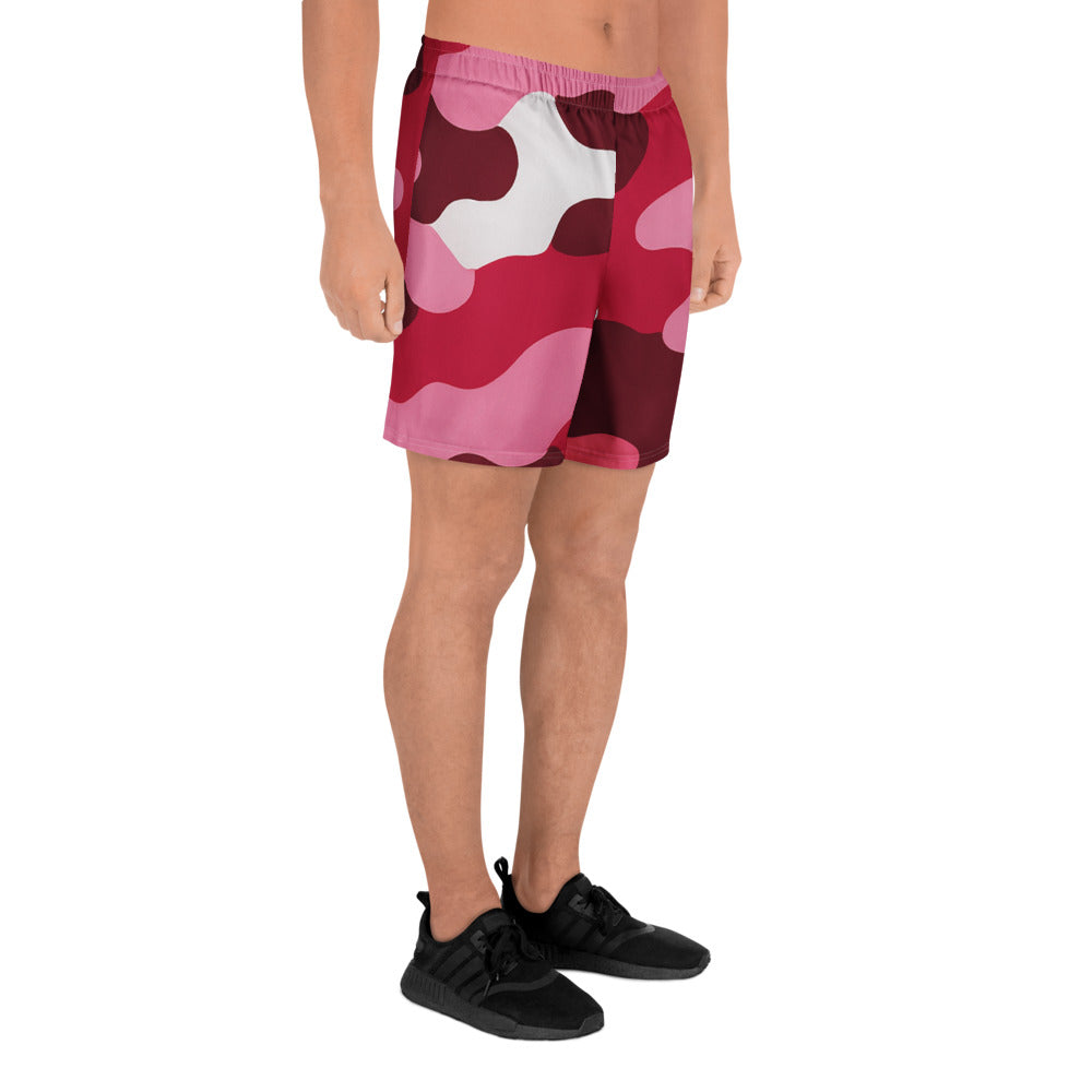 Rose Camo All-Over Print Unisex Athletic Long Shorts