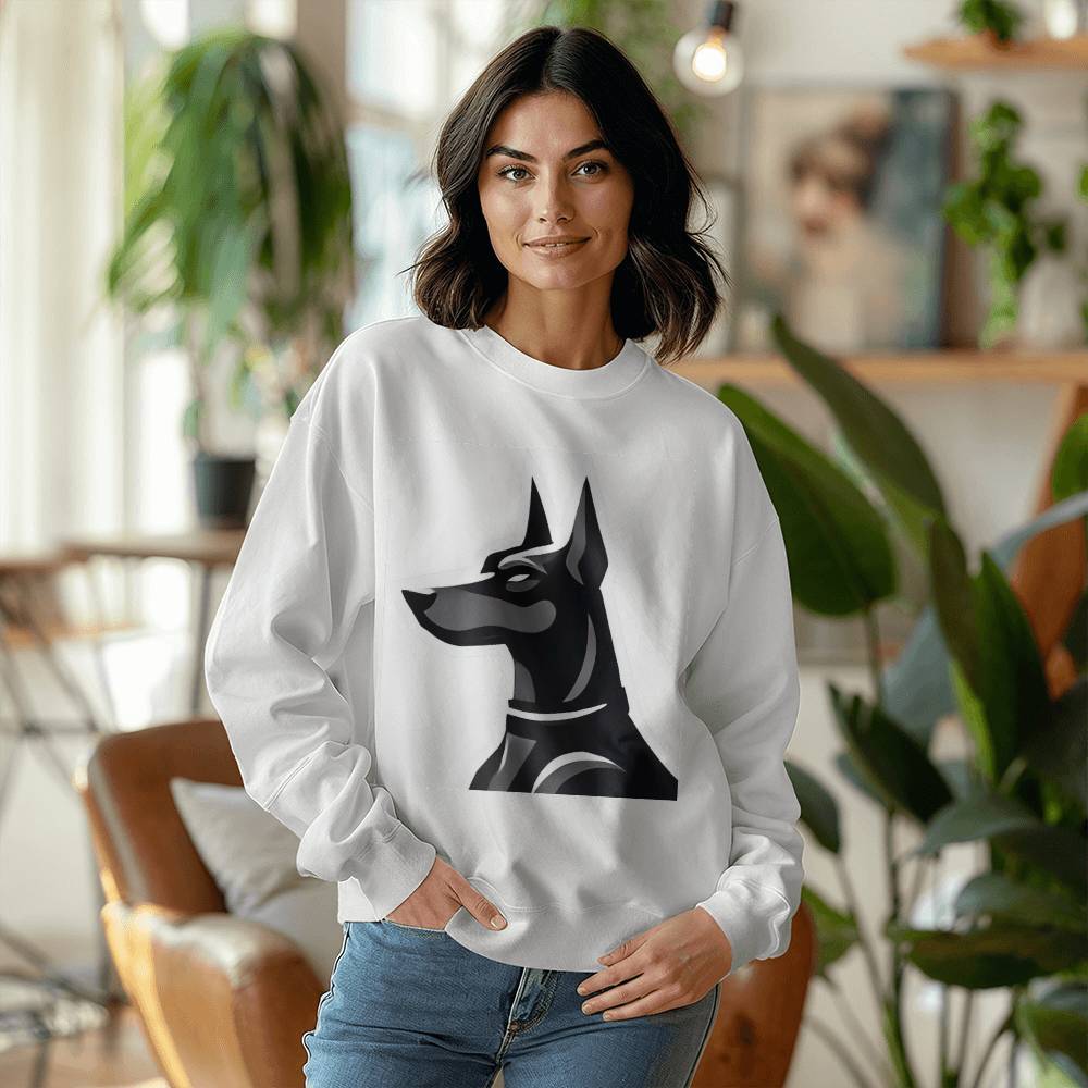 Dobermen's Crewneck Sweatshirt Front Print
