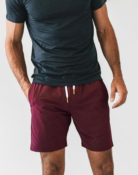Crimson Plain Shorts